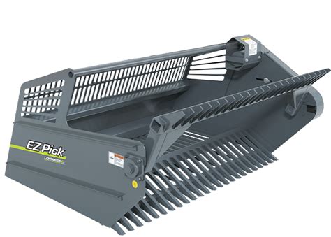 sod in plwed field picker for skid steer|ez pick rock picker.